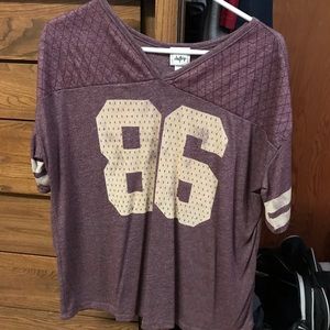 DayTrip burgundy tee